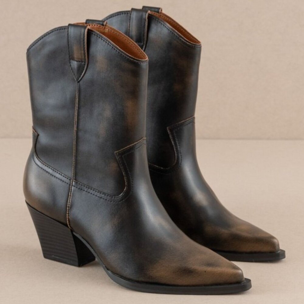 BRAND NEW Oasis Society The Ames - Short Cowboy Booties